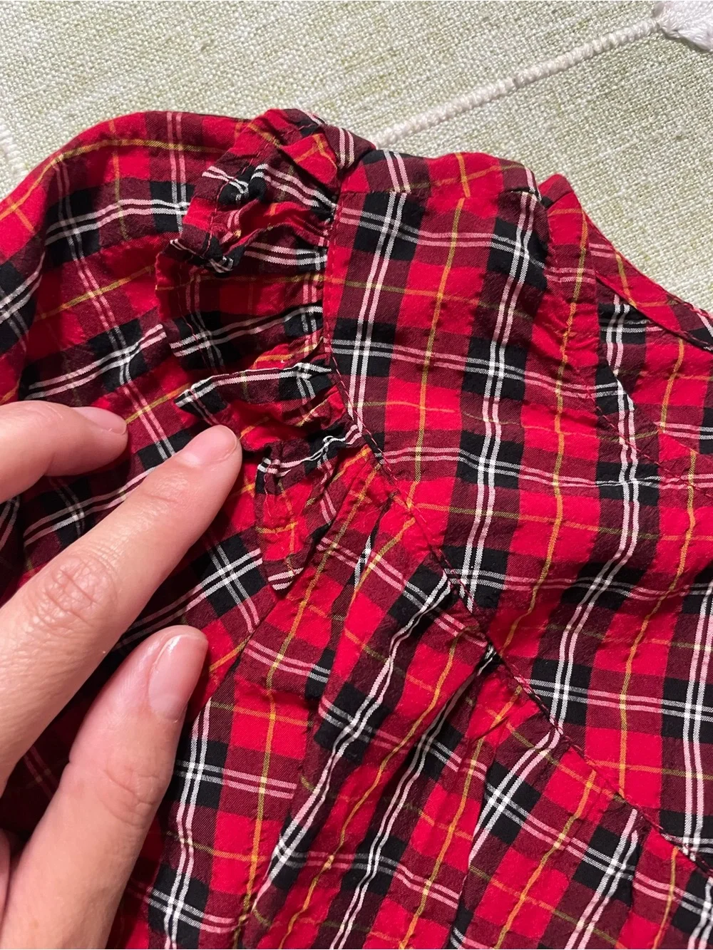 Old Navy Red Plaid Girls' Skirted Bottoms